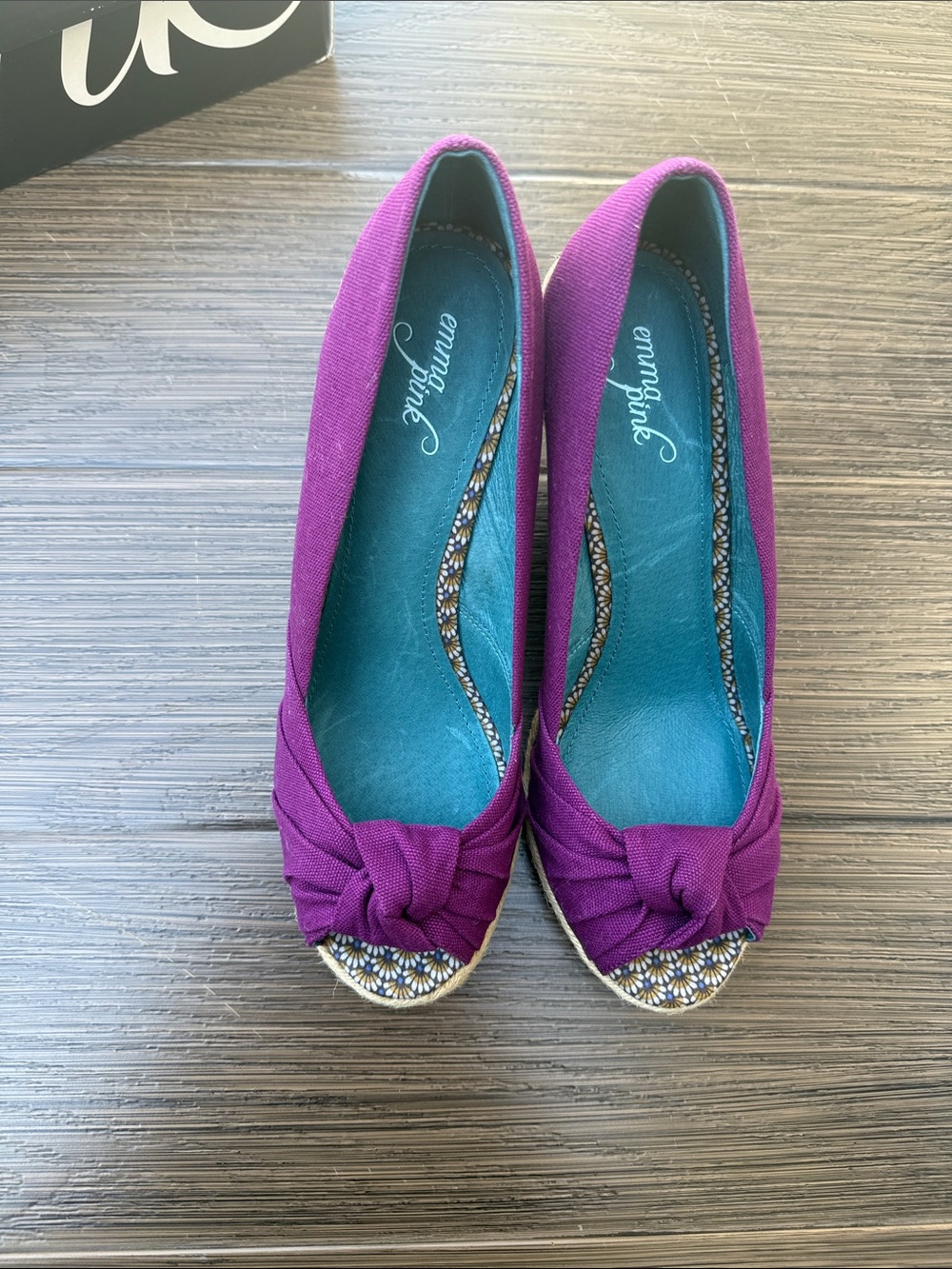 Purple Knot-Front Women's Flats